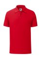 Heren Polo fitted 65-35 Fruit of the Loom 63-042-0 Red